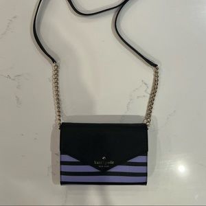 kate spade new york Fairmount Square Monday Cross Body Bag, Black/Thistle